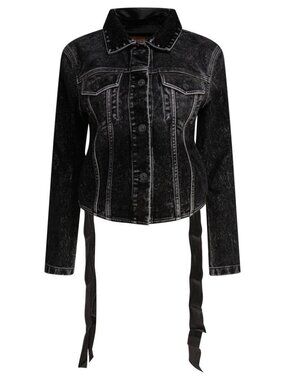 Balenciaga Denim Jacket With Laces Tag Size 40 Women